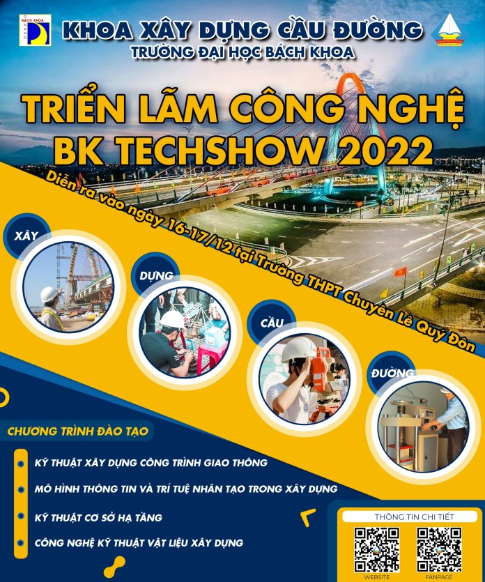 Khoa Xây dựng Cầu đường tham gia Triển lãm sản phẩm Khoa học công nghệ sinh viên - BKĐN Techshow 2022
